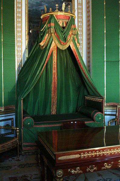 Chambre à coucher de Napoléon à Fontainebleau