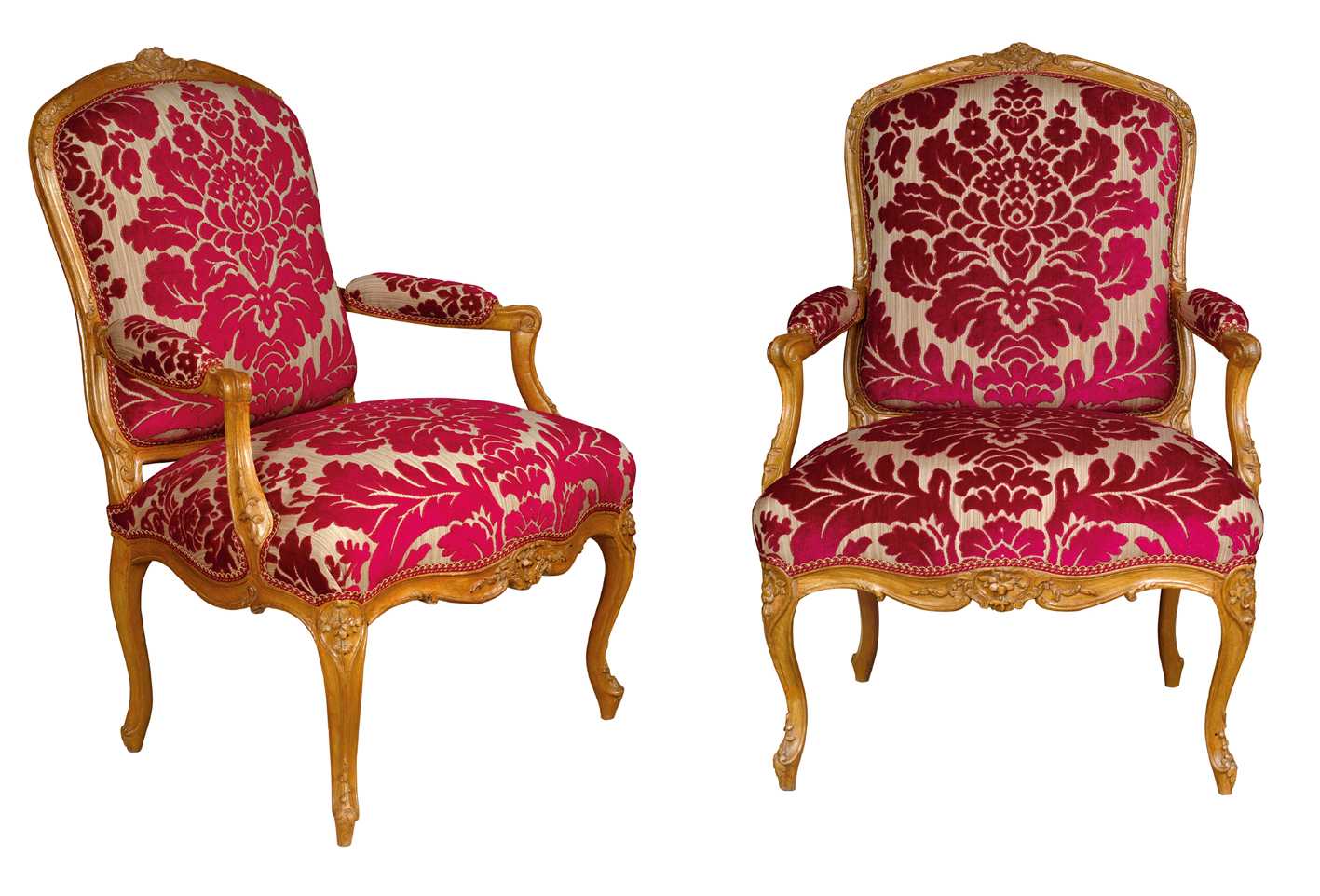 pair of fauteuils à la reine by Jean-Baptiste Gourdin