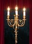 Pair of three lights wall sconces