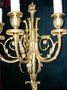 Pair of three lights wall sconces