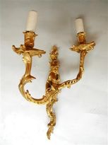 A pair of sconces so called  "au chinois"