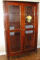 A mahogany bookcase