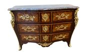 Commode In Marquetry Louis XV Period