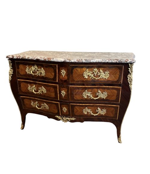 Louis XV Marquetery Commode stamped Peridiez Master in 1764