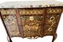 Commode Sauteuse Epoque Transition En Marqueterie