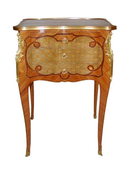Table salon marqueterie Sormani Napoléon 3