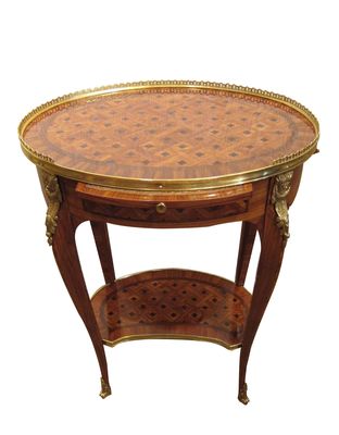 table de salon marqueterie Louis XV
