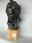 Buste de beethoven en bronze patiné, signé de Alfredo PINA