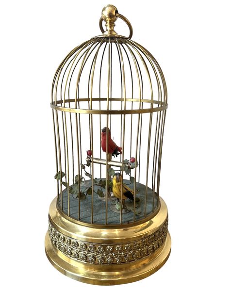 Cage Automate à Oiseaux Chanteurs Début XXème