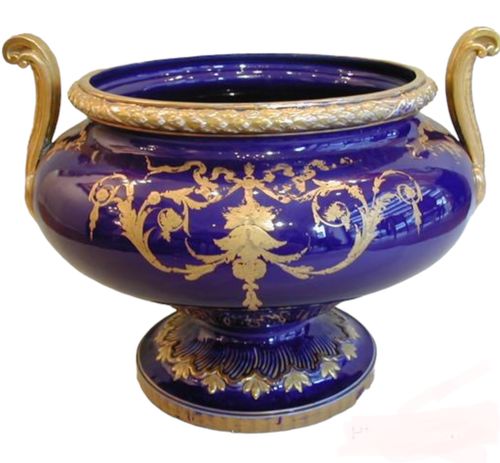 Jardinière en Porcelaine Bleue