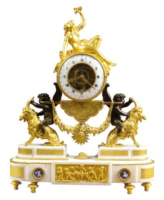 Pendule Louis XVI Bacchante