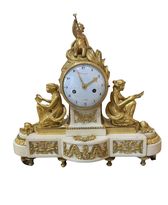 Louis XVI period clock "Les Arts et les Sciences" signed Piolaine