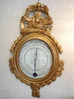 A giltwood barometer Louis XVI period, circa 1780