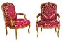 Paire de fauteuils "à la reine" 