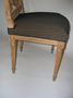Paire de chaises lyre en bois naturel