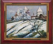 A view of Paris: Montmartre, the sacré Coeur under the snow