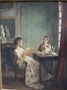 L M Dansaert - scene d'interieur - La lecture